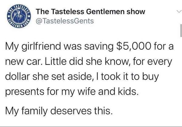 A man who puts his family first…Green flag!