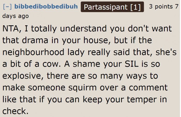 The SIL didn't have to make a scene.