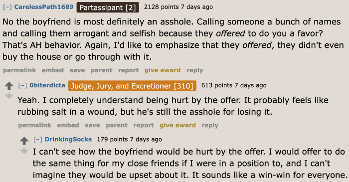 But the thing is, it was only an offer. They can always refuse.