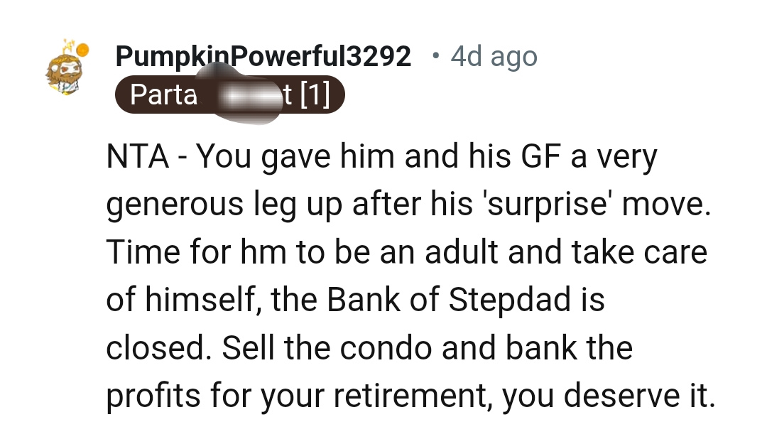 And the comments from other Redditors roll in...