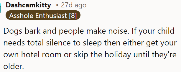 Parents can't expect others to tiptoe around their kids