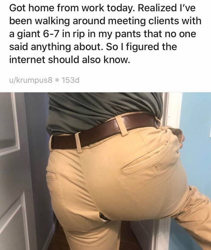 1. This guy realized too late that he gave everyone a free show