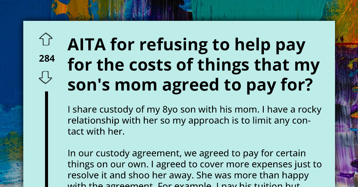 Woman Declines to Cover Increasing School Supply Costs, Sticking to Custody Agreement of Only Paying Tuition Despite Ex-Partner's Plea