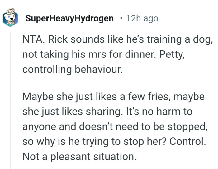 It's no harm to anyone and doesn't need to be stopped