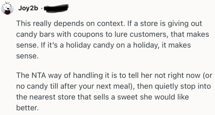 “If it’s a holiday candy on a holiday, it makes sense.”