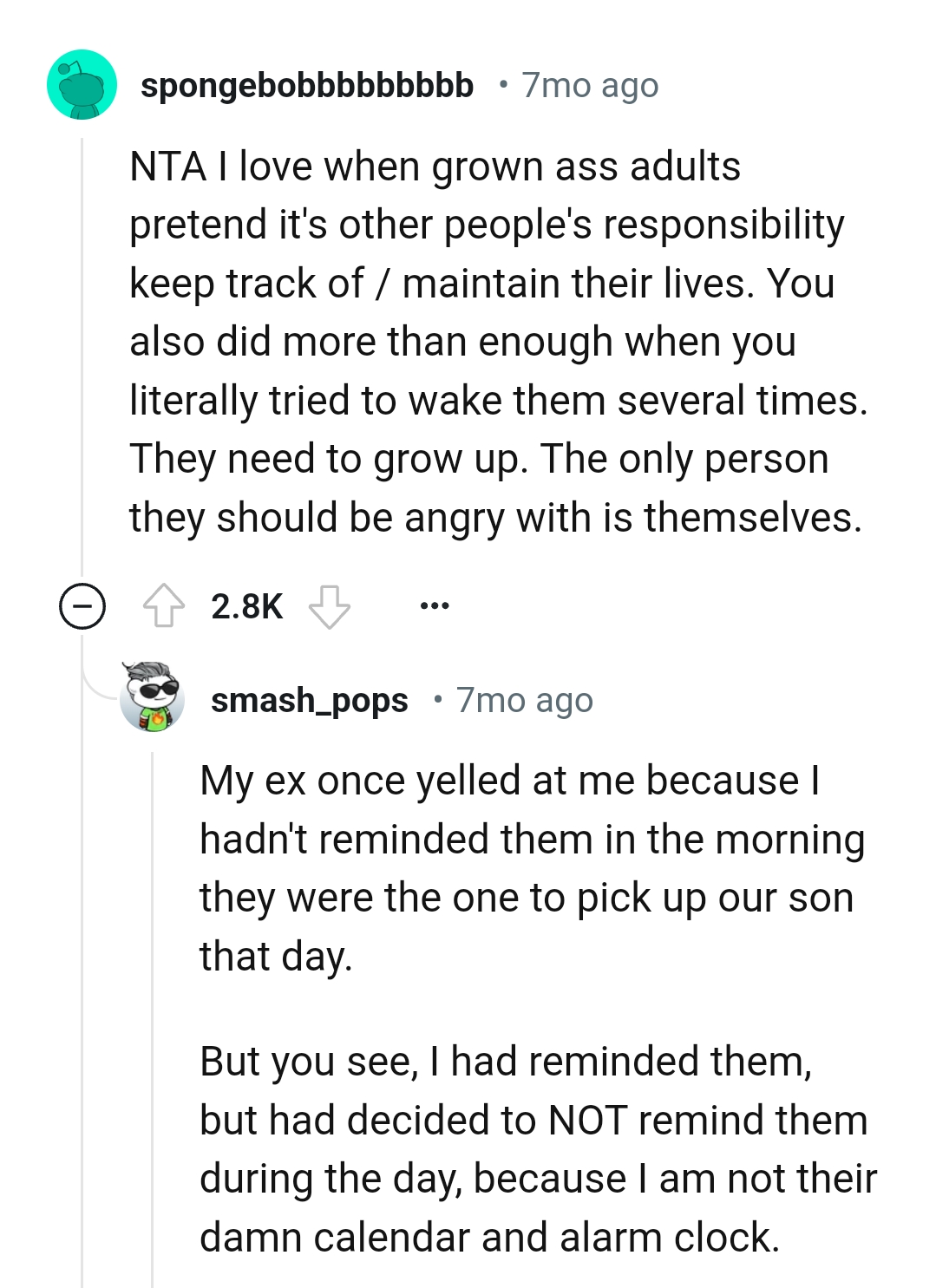 They need to grow up