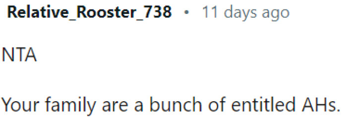 OP's family members are not considering her or her fiancé's wishes.