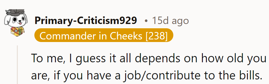 Age and paycheck size: the new criteria for room assignments? Sounds like a sitcom plot waiting to happen.