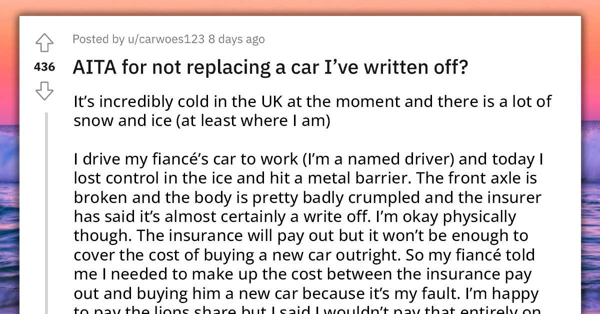 Woman Loses Control And Totals Fiancé's Car, Now She's Refusing To Replace His Car Or Pay For The Damages