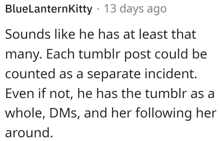 There are plenty of incidents to report