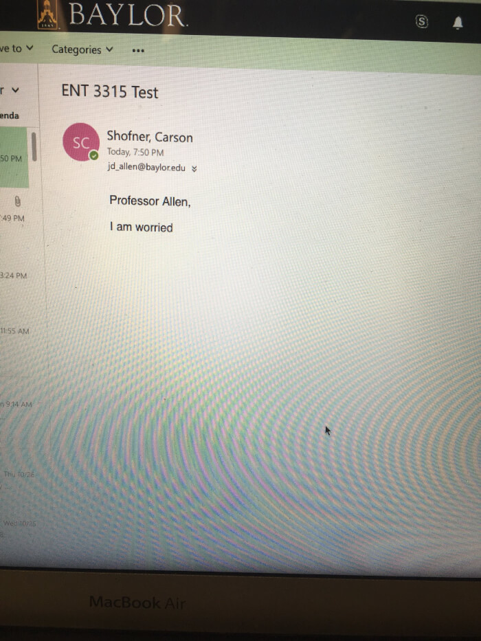 9. “I am worried”... That's it