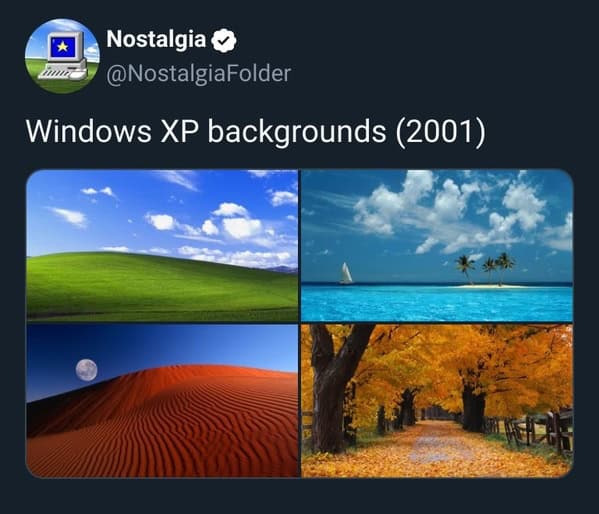23. Windows XP backgrounds