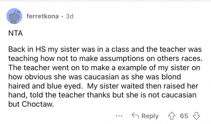 Never make assumptions!