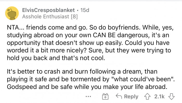 It's hard because it seems that both sides are a little bit at fault.