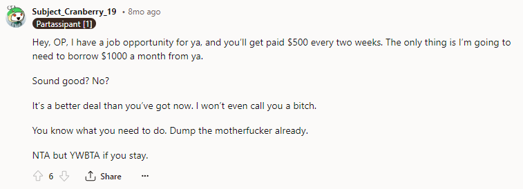 Dump the motherfucker already.