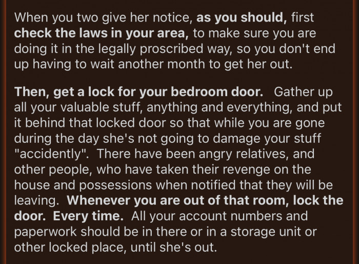 Angry relatives can get vindictive sometimes.