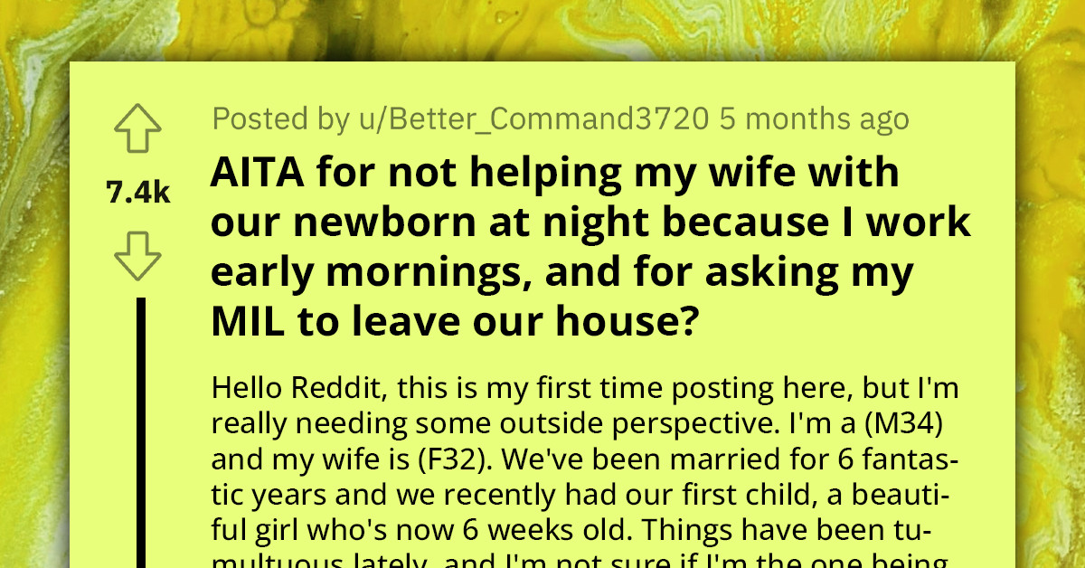 Man Sends MIL Packing Amid Accusations Of Neglecting Wife And Newborn To Focus On His Job