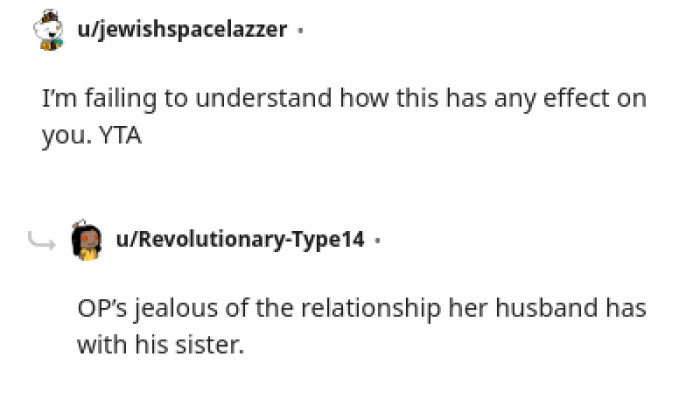 The OP Is Jealous of the Relationship