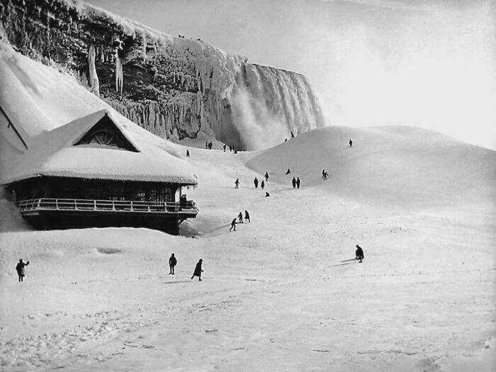 "Frozen Niagara Falls, Around 1905"