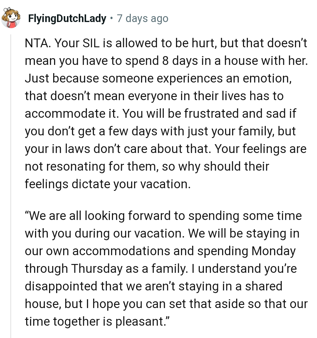 OP Will Be Frustrated and Sad