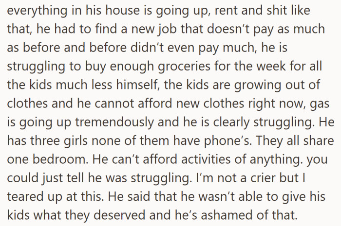 The coffee shop meeting turns heavy fast. His wife’s ex lays out a life built on rising bills, shrinking pay, and kids growing faster than his wallet can keep up.