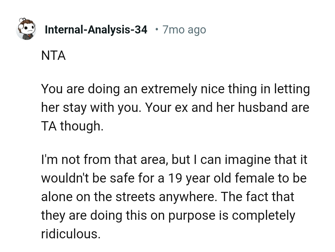 OP's ex and her husband are the AHs here