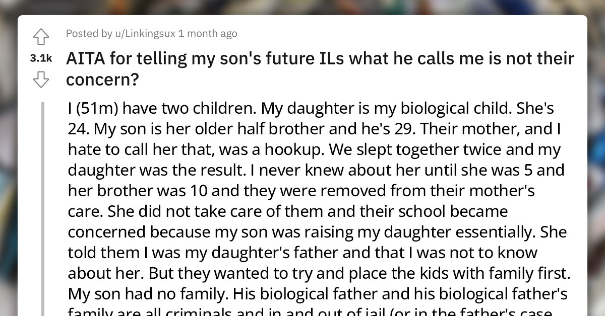 Father Tells His Son's Future In-Laws To Keep Their Noses Out Of His Family's Relationships