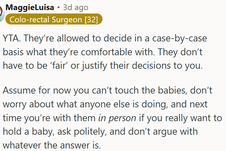 They’re free to decide what they’re comfortable with on a case-by-case basis.