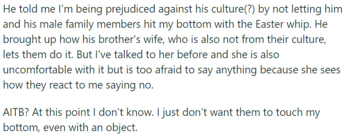 OP discovers sister-in-law shares discomfort but fears speaking up