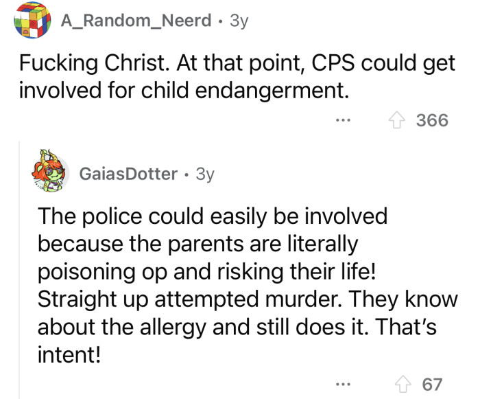 Child protective services should have definitely gotten involved.