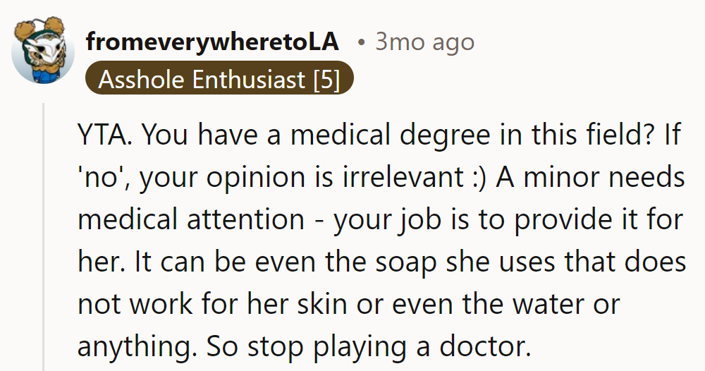 Stop Playing Doctor, OP!