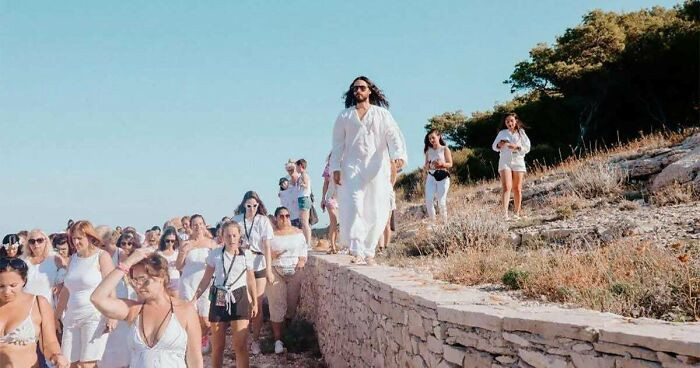 24. Jared Leto And His Cult On His Private Island