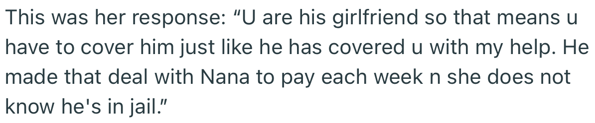 This was the mom’s response