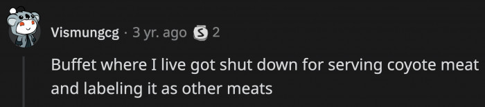 10. The Mystery Meat on Tuesday is no longer unidentified