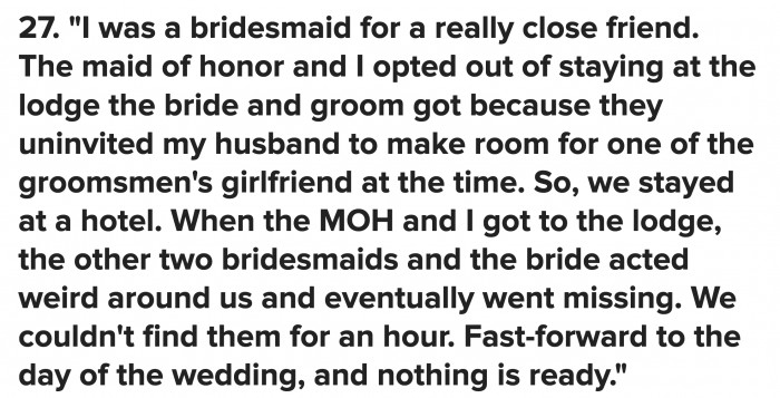 Again, sometimes brides think that picking MOHs and...