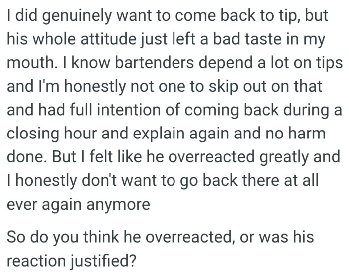 The OP doesn't want to go back there