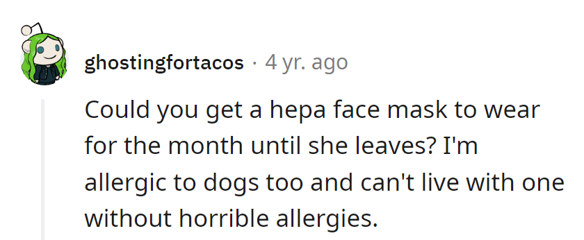 Fashion statement: check. Allergies: no longer a problem.
