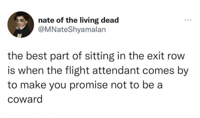 9. You better do what she just said in case of emergency, for everyone's sake.