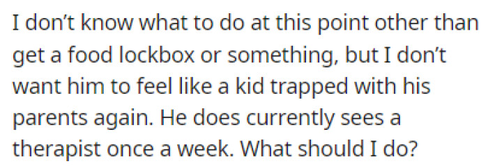 OP doesn't know what to do, so she turns to Reddit for help