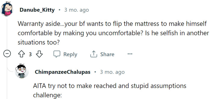 And here we go... is he always this selfish?