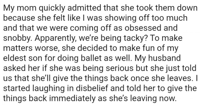 Apparently, we’re being tacky?