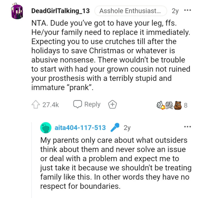 We've gathered some of the most upvoted comments from other Redditors for you to read through below