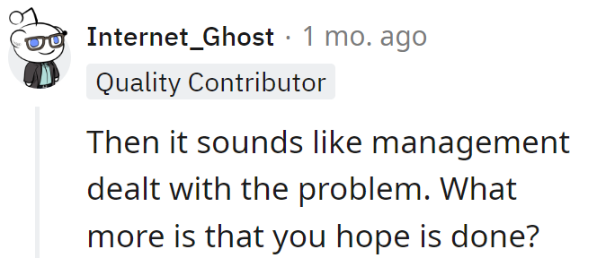 Management's jab—waiting for the knockout punch. Workplace drama needs a blockbuster ending, after all.