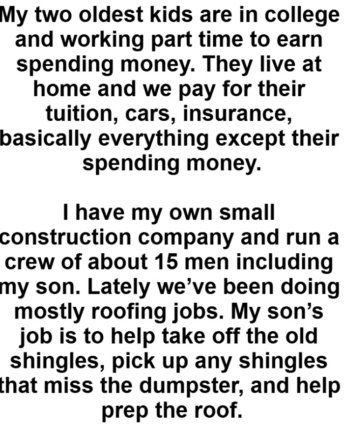 The OP kicks off his story...
