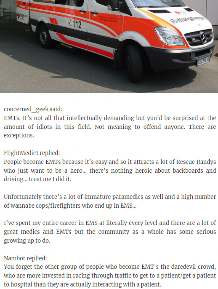 20. The Emergency Medical Technicians