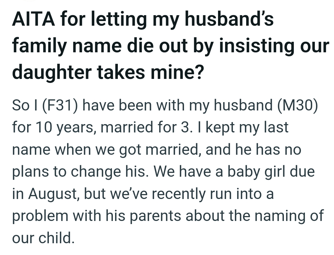 The OP Begins Her Story