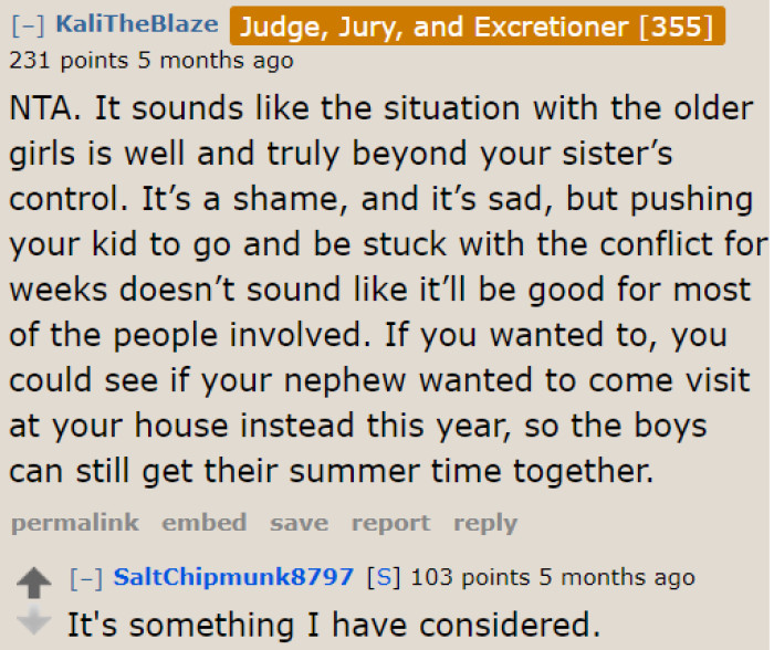 Why not have the OP's nephew come over to their home? That way, the two boys can still bond.