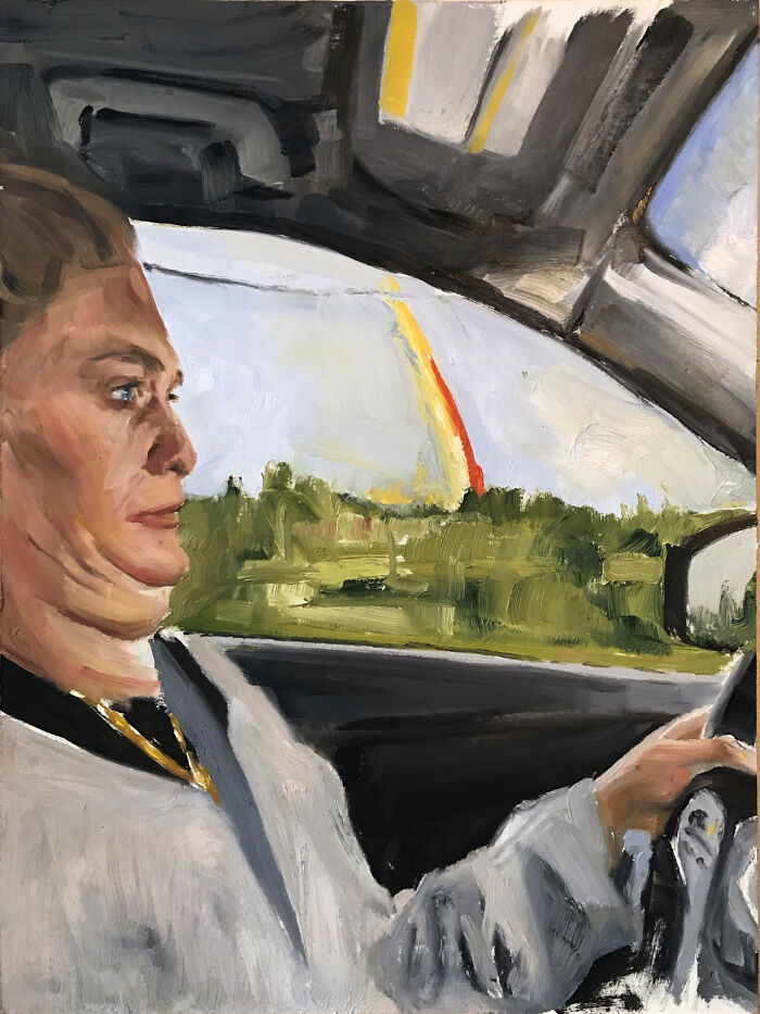 1. Sis, Get Out the Way I Wanna See the Rainbow, by Marie Ève Richard, Oils 2022