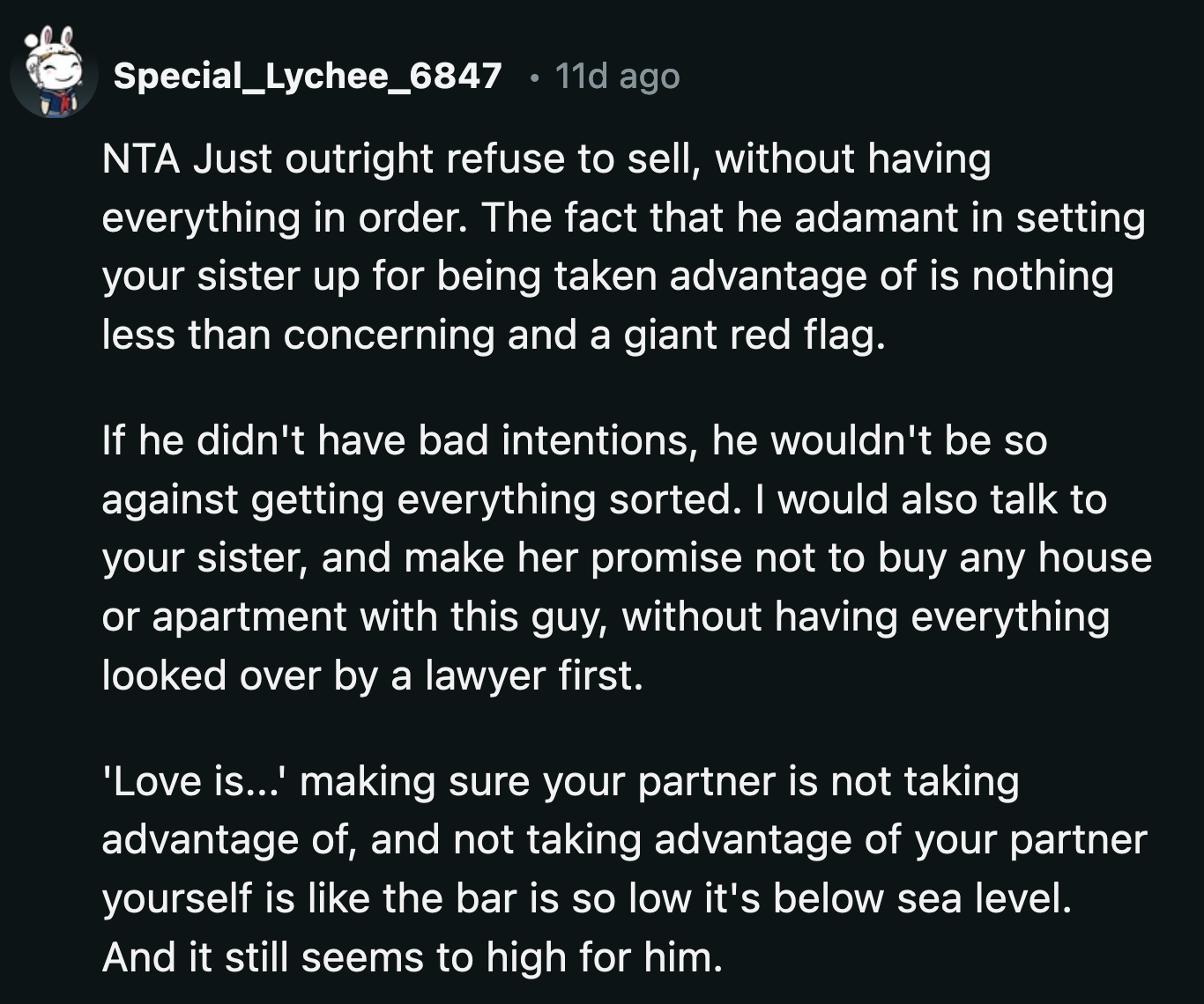 If Travis reacted this strongly to a cohabitation agreement, it can only mean that he intends to repeat what he did to his ex-girlfriend.