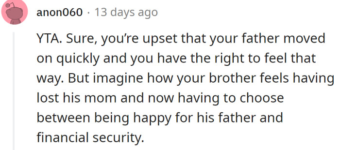 It's a tough situation for everyone, not just for the OP